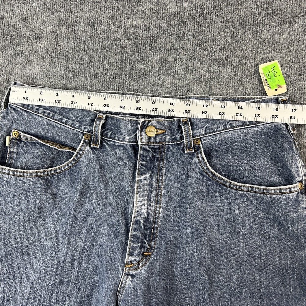 LL Bean Men Jeans Double L Classic Fit 34x31 Blue Cotton Denim - Picture 5 of 12
